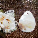 MOTHER OF PEARL TEARDROP Pendant 50x62mm