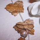 PICTURE JASPER Lg Carved Butterfly Beads q.2