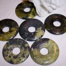 YELLOW TURQUOISE Donut Bead 35mm