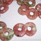 LEPIDOLITE (pink) Donut Bead 25mm