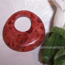 APPLE CORAL GoGo Pendant Donut Bead 40mm