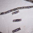 Sterling GENUINE BALI TUBE Bead #47 5 pcs.