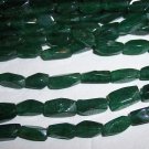 AVENTURINE (green) Twist Rectangle Beads 4x10