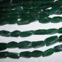 AVENTURINE (green) Twist Rectangle Beads 4x10