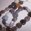 BOTSWANA AGATE 12mm Heart Beads