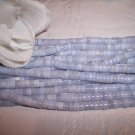 BLUE LACE AGATE Tube Beads 3x5 15" strand