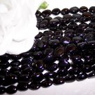 BLACK ONYX 7x9mm Oval Beads