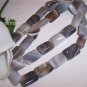 BOTSWANA AGATE 14x10 Rectangle beads16" strand