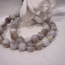 Grey Agate (striped) 10 mm Round Beads