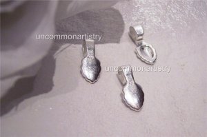MOUNTING BAILS -GLUE ON Sterling Silver Small. Size Q.5