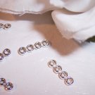 RONDELLE SPACER Bar 4 Strand Sterling Silver  (5 pcs.)