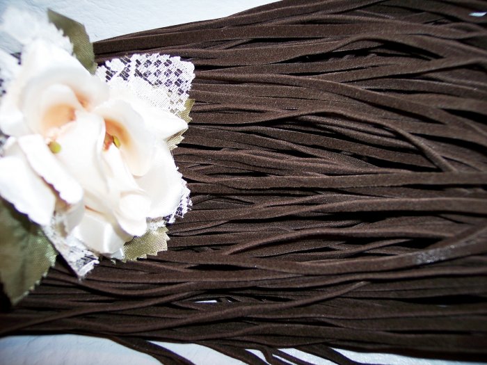 Faux Suede Cord 1mm DARK BROWN 5 Meters