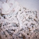 WHITE STONE chips 36" strand