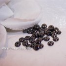 HEMATITE 4mm Czech Rondells q.100