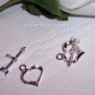 TOGGLE Sterling Silver Fancy Heart