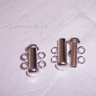 TUBE CLASP 2 strand Sterling Silver