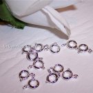 SPRING RING Clasps Silver Plated 6mm q.25