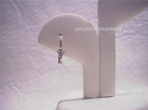 Fleur de Lis LEVER BACK Ear Wires Sterling Silver q.10