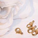 LOBSTER CLAW Clasp Brass premium  md rounded Ovals q.10