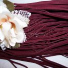 FAUX SUEDE Cord 1mm BURGUNDY 5 Meters