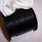 LEATHER CORD 1mm BLACK 5 yards