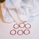 6mm OPEN COPPER Jump Rings 19g. q.50