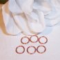 6mm OPEN COPPER Jump Rings 19g. q.50