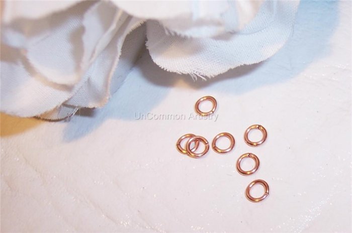 4mm OPEN COPPER Jump Rings 21g. q.50