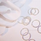 8mm OPEN SILVER PLATED Jump Rings TWIST 18g. q.50
