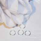 6mm OPEN SILVER PLATED Jump Rings 19g. q.100