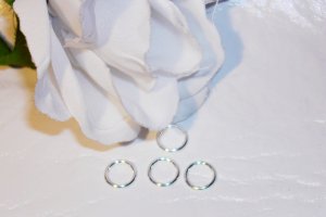 6mm OPEN SILVER PLATED Jump Rings 19g. q.100