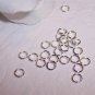 4mm OPEN SILVER PLATED Jump Rings 21g. q.100