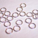 6mm CLOSED Jump Rings STERLING SILVER 18g. q.20