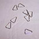 5x8mm TRIANGLE Open Jump Rings STERLING SILVER q.10