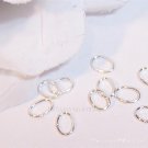 4x6mm OVAL Open Jump Rings STERLING SILVER q.50