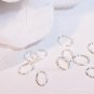 4x6mm OVAL Open Jump Rings STERLING SILVER q.50