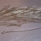 1 1/2" EYE PINS 21 Gauge STERLING SILVER q.10