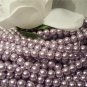 GLASS PEARLS Czech 6mm Round LILAC q.100