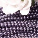GLASS PEARLS Czech 6mm Round STORM q.100