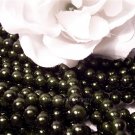 GLASS PEARLS Czech 6mm Round DARK OLIVE q.100