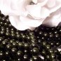 GLASS PEARLS Czech 6mm Round DARK OLIVE q.100