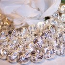 LASER CUT 10mm Round Beads STERLING SILVER q.5