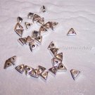 TRIANGLE Beads STERLING SILVER q.10