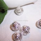 5mm FILIGREE Round Beads SILVER PLATED q.20