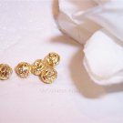 11mm FILIGREE Round Beads GOLD PLATED q.10