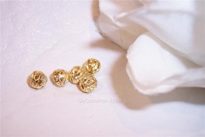 11mm FILIGREE Round Beads GOLD PLATED q.10