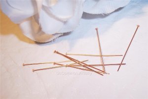 1" HEAD PINS 26 Gauge COPPER q.50