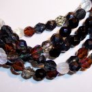 PEBBLESTONE MIX Czech Fire Polish  8mm Beads 50