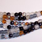 PEBBLESTONE MIX Czech DRUK  4mm Beads 100