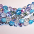 SERENITY MIX Czech Fire Polish  4mm Beads 50
